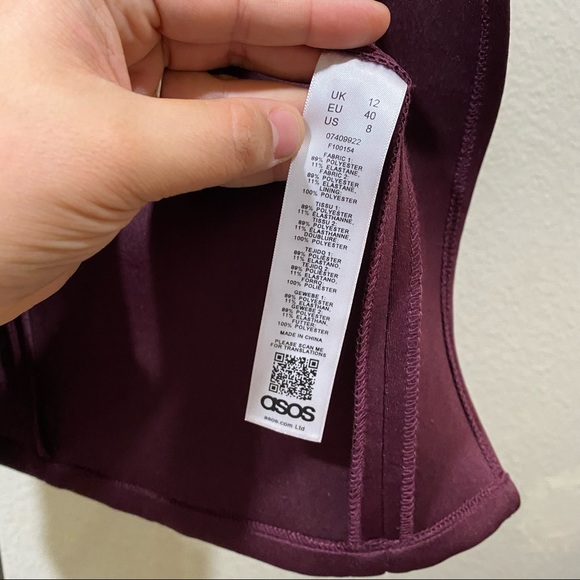 ASOS DESIGN sz:8 Color Block Gold V Bone Thigh High - Picture 10 of 16